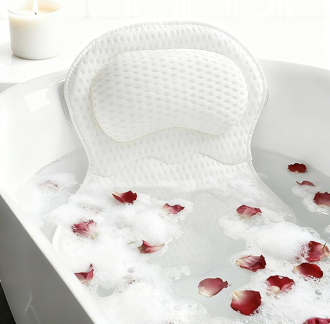 Bath Pillows for Tub Luxury, Bath Pillow for Head and Neck, Fit Bathtub Hot Tub by Joeyset