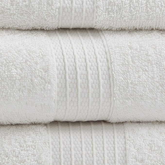Madison Park Organic 100% Cotton Bathroom Towel Set, Hotel & Spa Quality Highly - Image 3