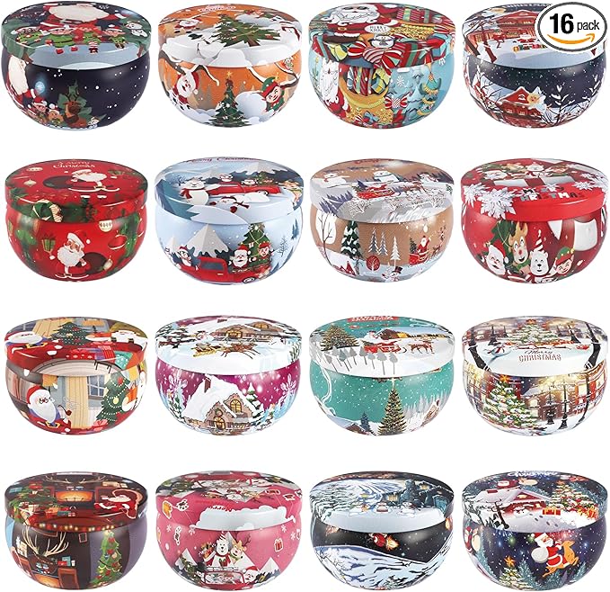 16Pack Christmas Scented Candles Gift- Aromatherapy Candle-Soy Wax-Long Lasting by fclayvts