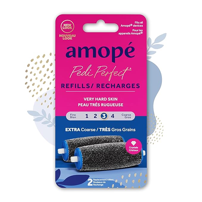 Amopé Pedi Perfect Electric Callus Remover Foot File Roller Head Refills by Amop%C3%A9