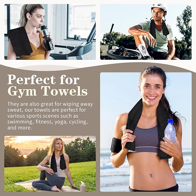 FIXSMITH Salon Towels 24 Pack, Quick Dry Gym Towels, Spa Face Towel, Absorbent - Image 7