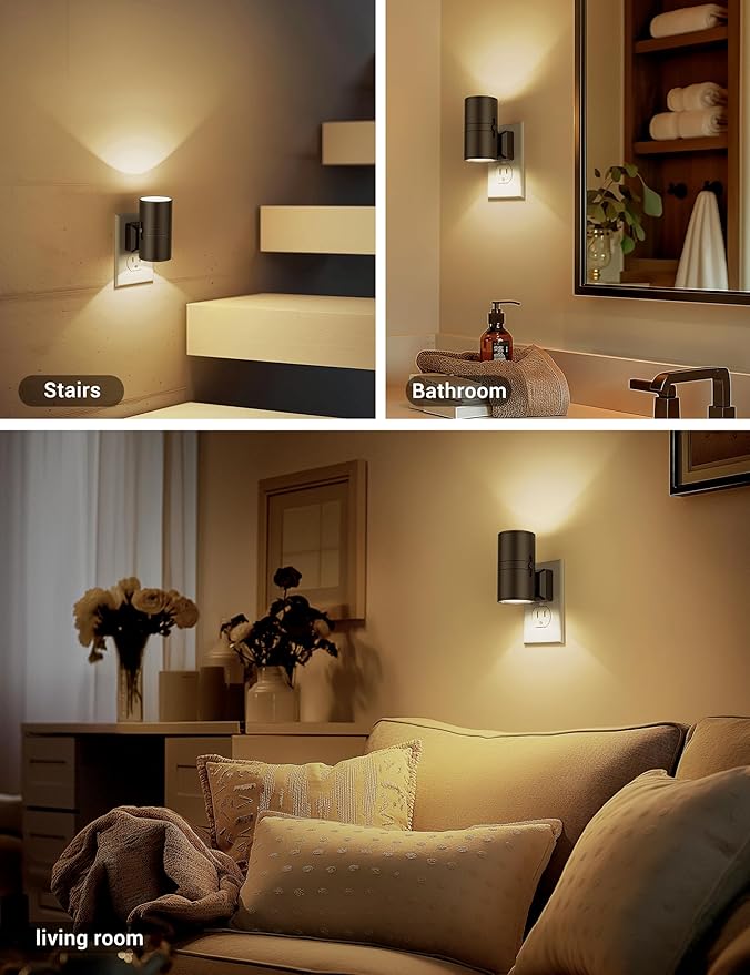 Night Lights Plug into Wall, Dimmable Night Light Plug in, Modern Night Lights - Image 4