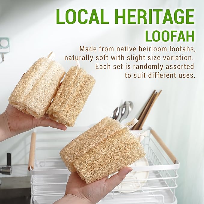 Natural Vietnamese Loofah Sponge, 100% Plant-Based Luffa Exfoliating Body - Image 7