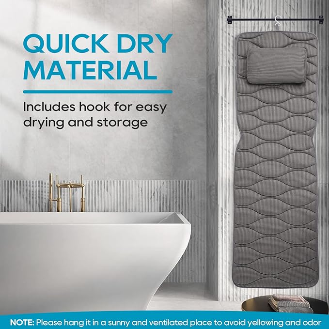 OMYSTYLE Full Body Bath Pillow, Bath Pillows - Image 8