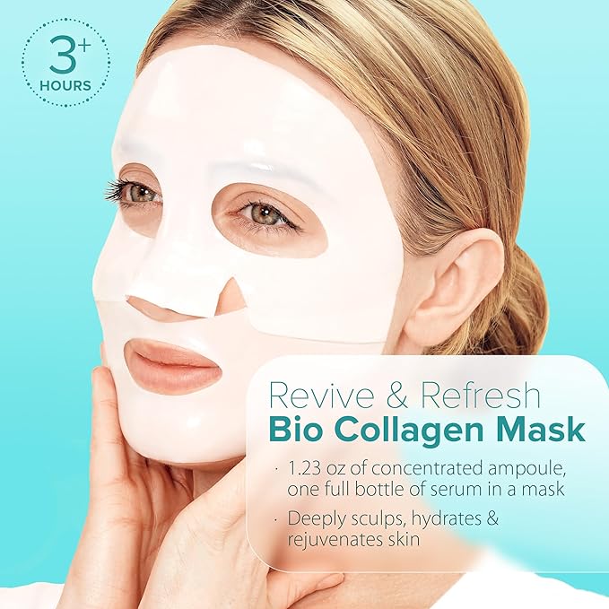 Ebanel Bio Collagen Face Mask, Hyaluronic Acid, Niacinamide, Rose Water - Image 2