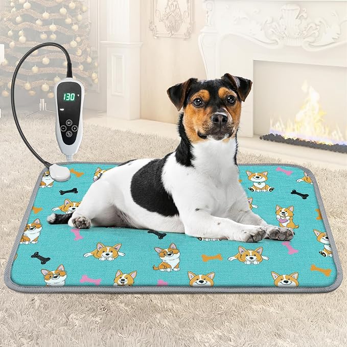 GOLOPET Dog Heating Pad 28×18 in Waterproof Heated Dog Bed, Smart Thermostat by Afullrangeofservicesforyourpet
