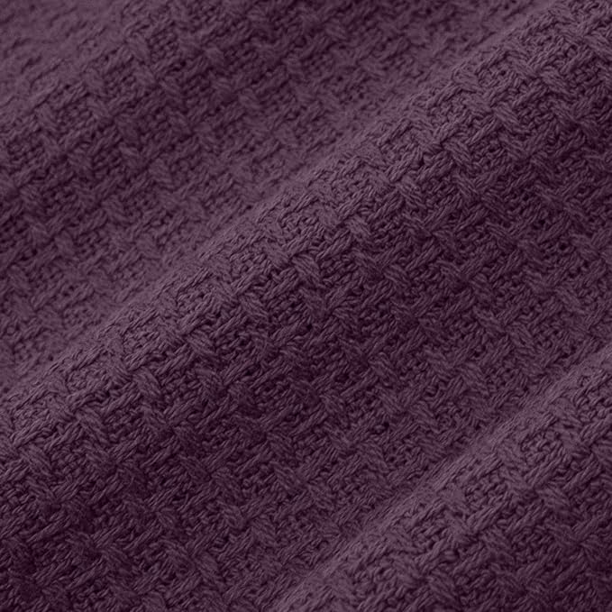 Sweet Home Collection 100% Fine Cotton Blanket Luxurious Weave Stylish Design - Image 3