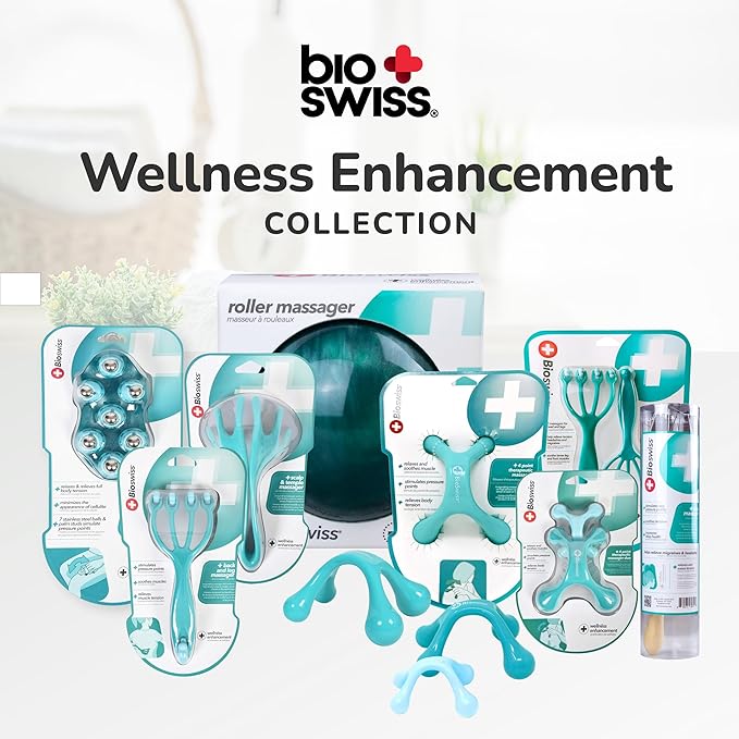 BioSwiss Scalp Massager, Handheld Head and Temple Massage Tool - Image 6