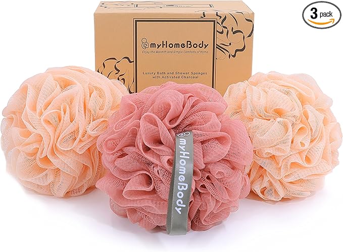 myHomeBody Large 70g Loofah Sponge, Body Scrubber, Bath Sponge, Loofah by myHomeBody