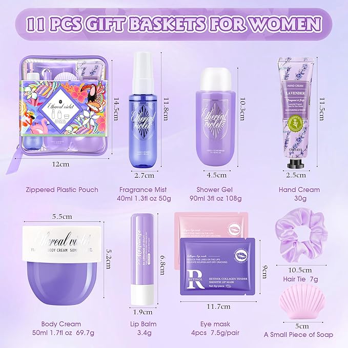 Gifts for Women Skin Care Set, Complete Travel Size Spa Kit Skincare Gift Set - Image 2