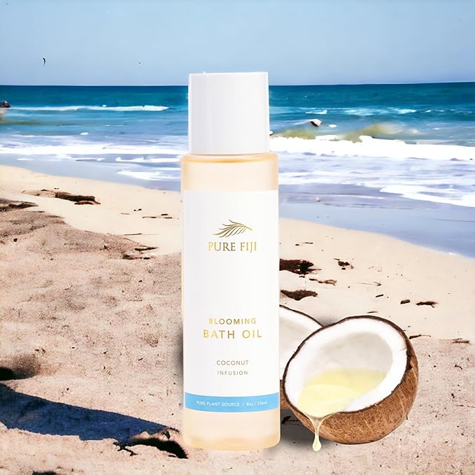 Pure Fiji Bath Oil, Conditioning Body Moisturizer - Image 7