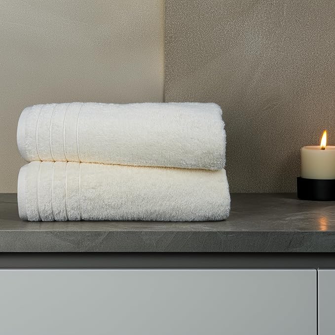 Tens Towels Pack of 4 Extra Large Bath Towels 30 x 60 Inches, 100% Cotton - Image 3