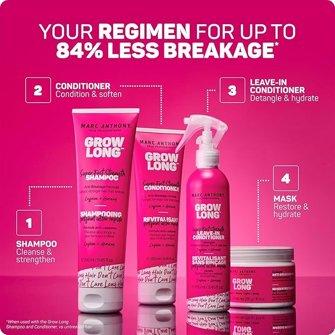 Marc Anthony Grow Long Hair Mask Conditioner, Damaged Hair & Growth - Image 6