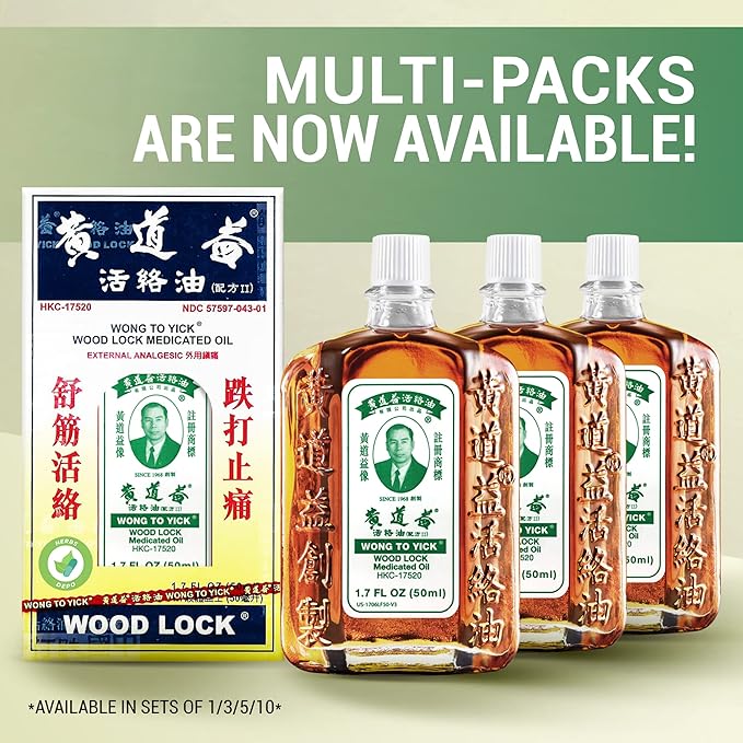 Wong to Yick - Wood Lock Medicated Oil - Herbal Pain Relief - Image 7