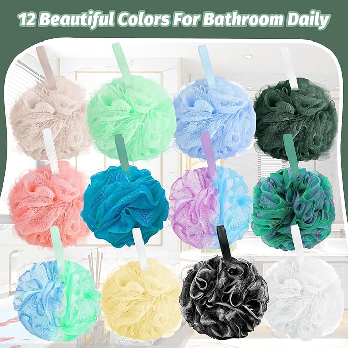 Amazerbst loofah, 6 Pack Shower loofah loofah Sponge, Bath Sponge Body Scrubber - Image 2