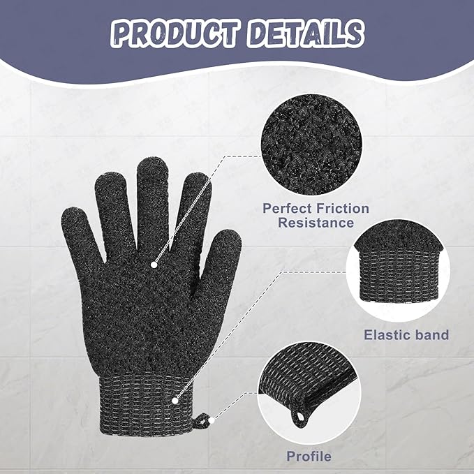 Exfoliating Dual Texture Bath Gloves - Image 6