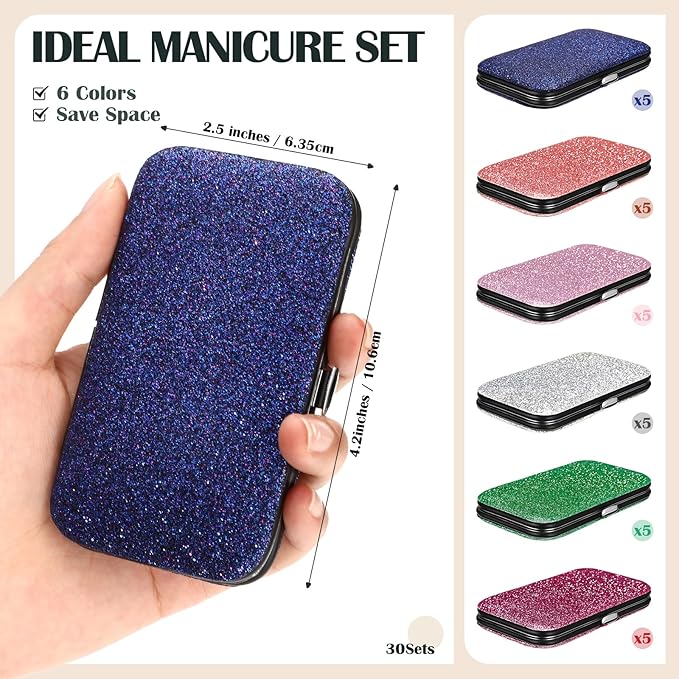 30 Sets Bulk Gifts for Women Manicure Set Bulk Professional Nail Care Kit Nail - Image 2