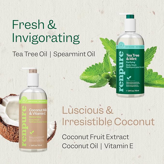 Renpure LLC Tea Tree Mint Oil & Coconut Vitamin E, Sulfate Free Moisturizing - Image 6