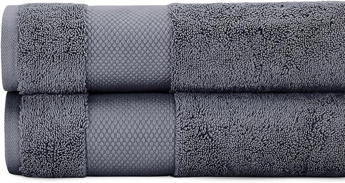 BIOWEAVES 100% Organic Cotton 700 GSM Plush Bath Towels 30" x 58" GOTS Certified by BIOWEAVES
