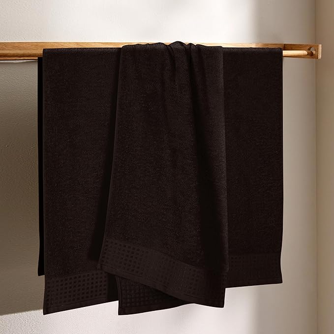 GLAMBURG Ultra Soft 4 Pack Oversized Bath Towel Set 27x54 inches, 100% Cotton - Image 3