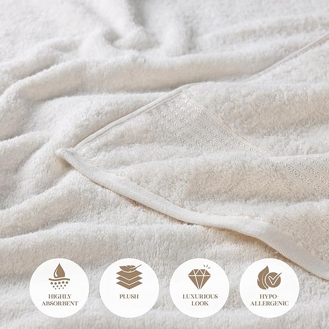 Superior Egyptian Cotton 6-Piece Towel Set, Bathroom Essentials, Towels - Image 8