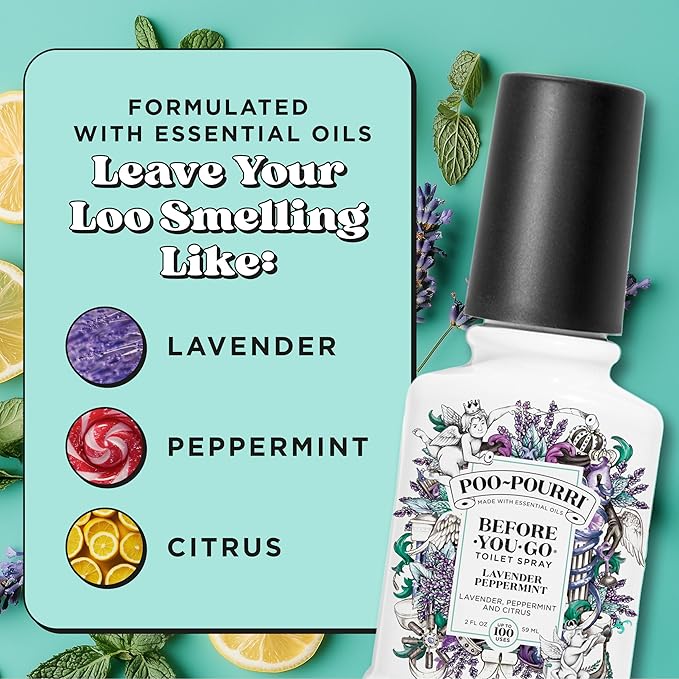 Poo-Pourri Before-You-Go Toilet Spray, Lavender Peppermint, 2 Fl Oz, Bathroom - Image 6