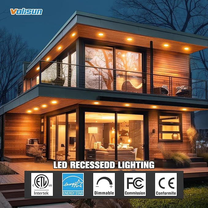 VOLISUN 12 Pack 4 Inch 5CCT Recessed Light - Image 7