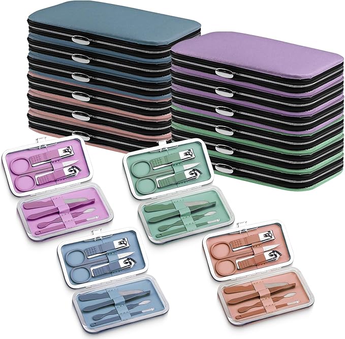 Manicure Kit Bulk, Nail Clippers Set Stainless Steel Fingernail Clippers Set by Terdey