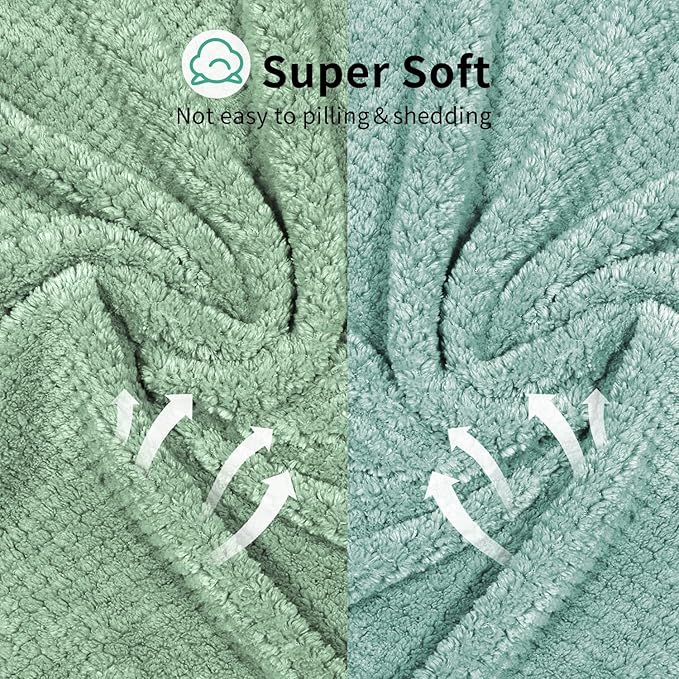 my novel things 2 Pack Extra Large Microfiber Hair Towel Wrap, 37.4" x 26.4" - Image 6