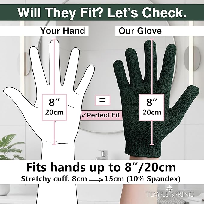 Temple Spring Shower Gloves Exfoliating - Image 2