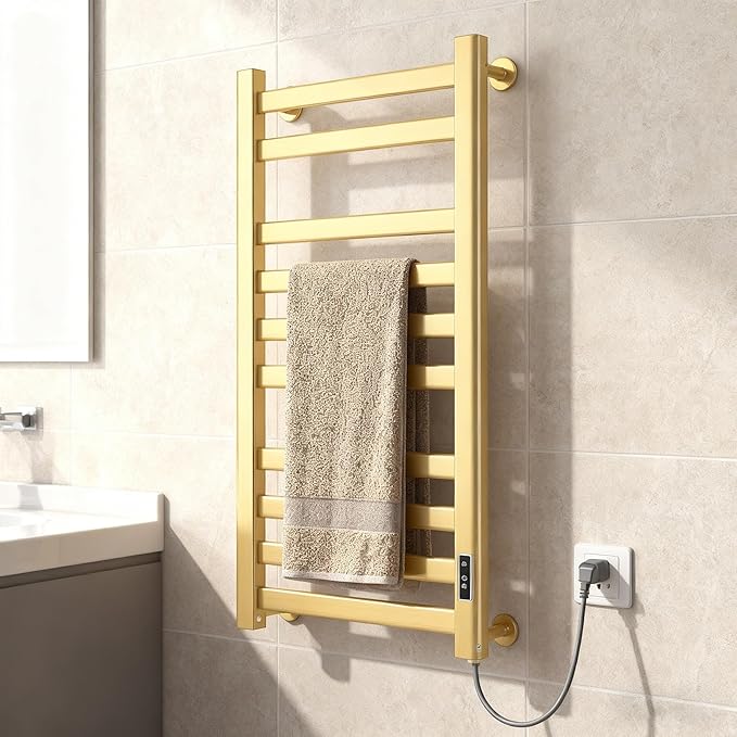 Verida Towel Warmer Rack, Heated Towel Rack by WarmthstartswithVerida