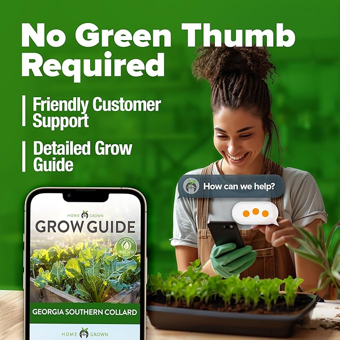 HOME GROWN Collard Greens Georgia Southern 300+ Heirloom Non GMO Seeds - Image 8