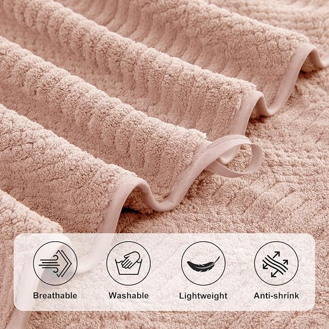 Ycosy 4 Pack Extra Large Microfiber Bath Towels Set, 35x70 inches, Less Lint - Image 9