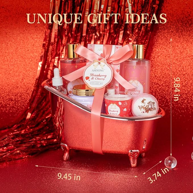 Gift Basket for Women, Strawberry Spa Baskets for Women Gifts, Beauty & - Image 5