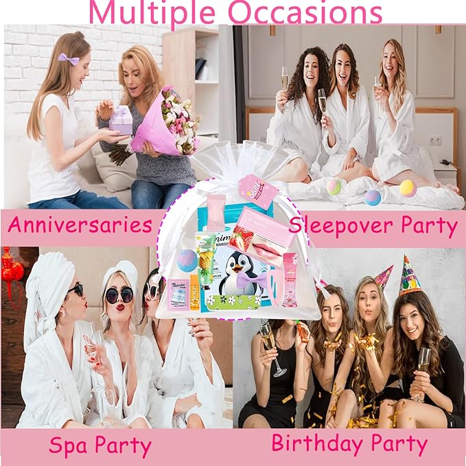 224PCS Spa Party Supplies for Girls, Spa Party Favors Include Face Masks - Image 5
