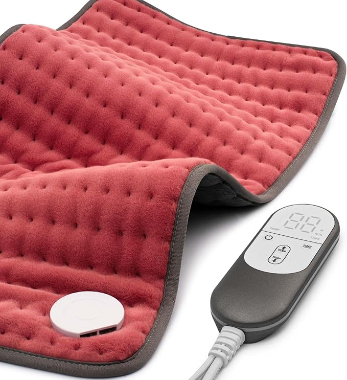 VALGELUIK Heating Pad for Back, Neck & Shoulder Pain Relief – 12"x24" Electric by VALGELUIK