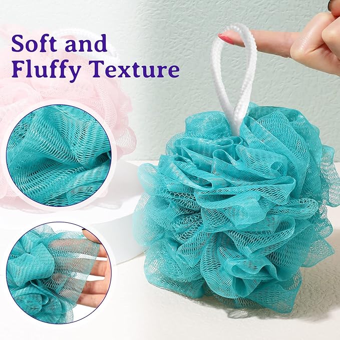 Umigy 60 Pcs Bath Sponge Shower 40g Loofahs Bulk Bath Luffas Exfoliating Body - Image 5