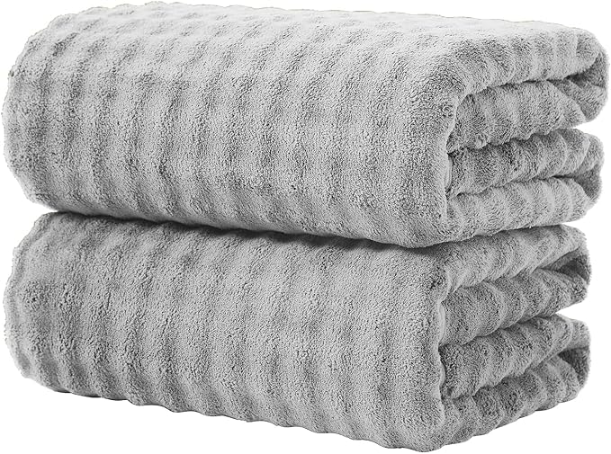 KBY Bath Towels Set of 2, Extra Large Bath Sheets 40X80 Inches, Quick Dry by KBYHome
