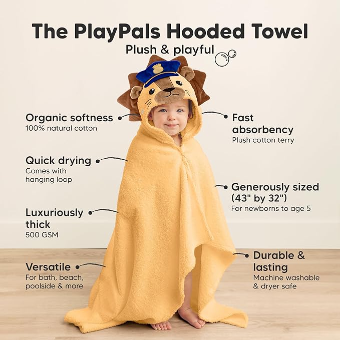 KeaBabies Organic Baby Towel - Image 3
