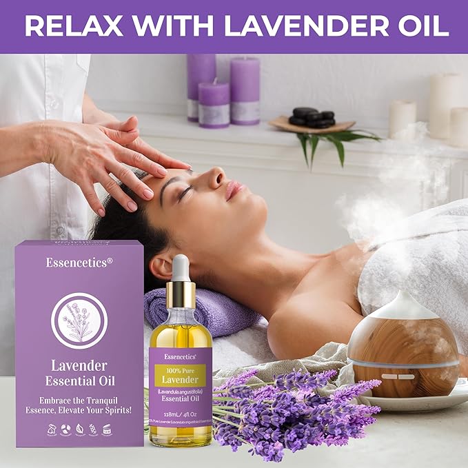 Organic Lavender Essential Oil for Diffuser 4oz - Image 6