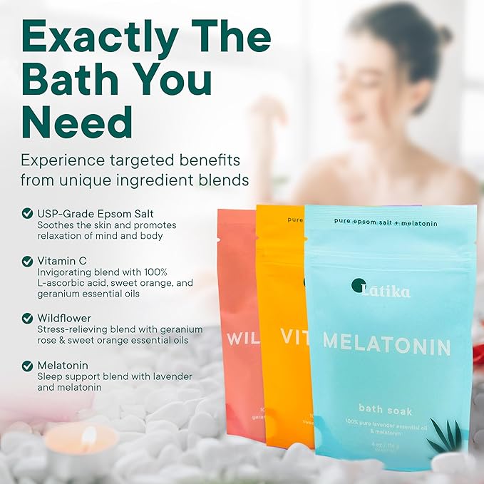 Latika Bath Soak Stress Relief Set of 3 - Image 3