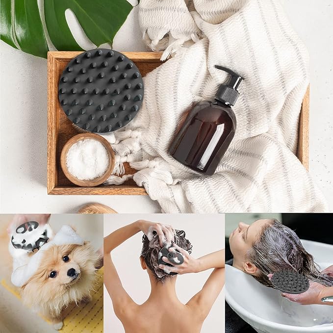 INNERNEED Scalp Care Massager Shampoo Brush, Wet & Dry Manual Head Scrubber - Image 6