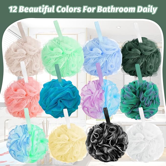 Amazerbst loofah, 6 Pack Shower loofah loofah Sponge, Bath Sponge Body Scrubber - Image 2