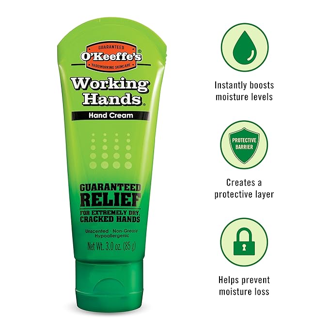 O'Keeffe's K0290004-9 Working Hands Hand Cream Tube, 3 oz - Image 6
