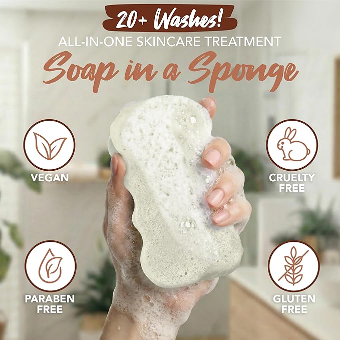 Spongeables Skinutrients Anti-Cellulite Body Wash in a Sponge, Spa Cellulite - Image 3