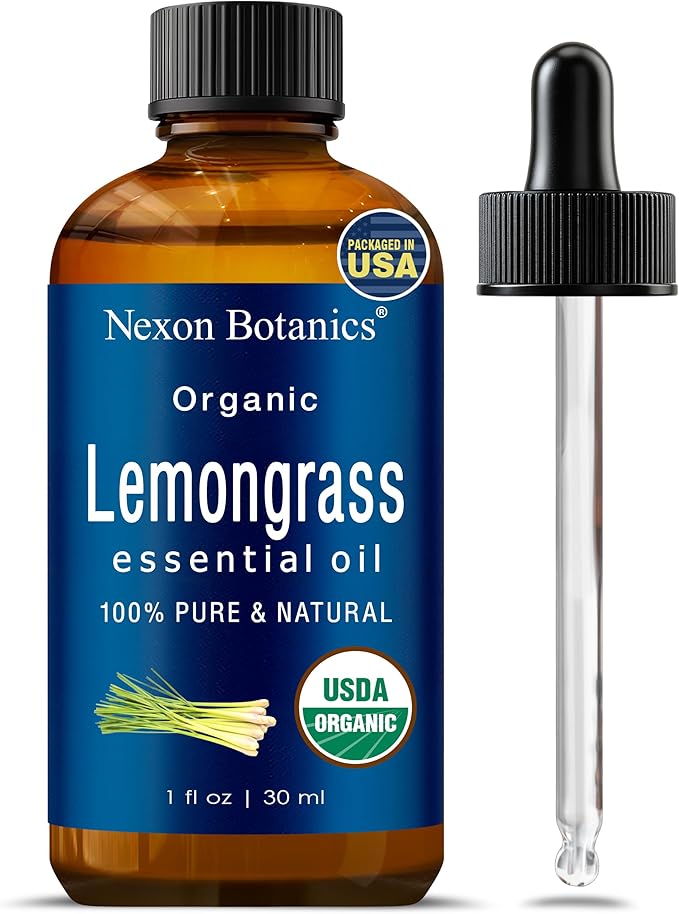 Organic Lemongrass Essential Oil 30 ml by NexonBotanics