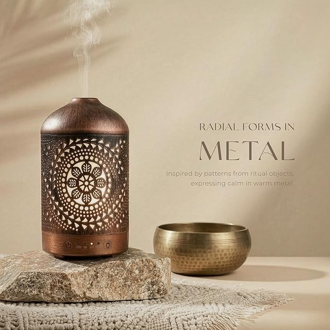 Earnest Living Essential Oil Diffuser Metal Diffuser 100 ml Timers Night Lights - Image 7