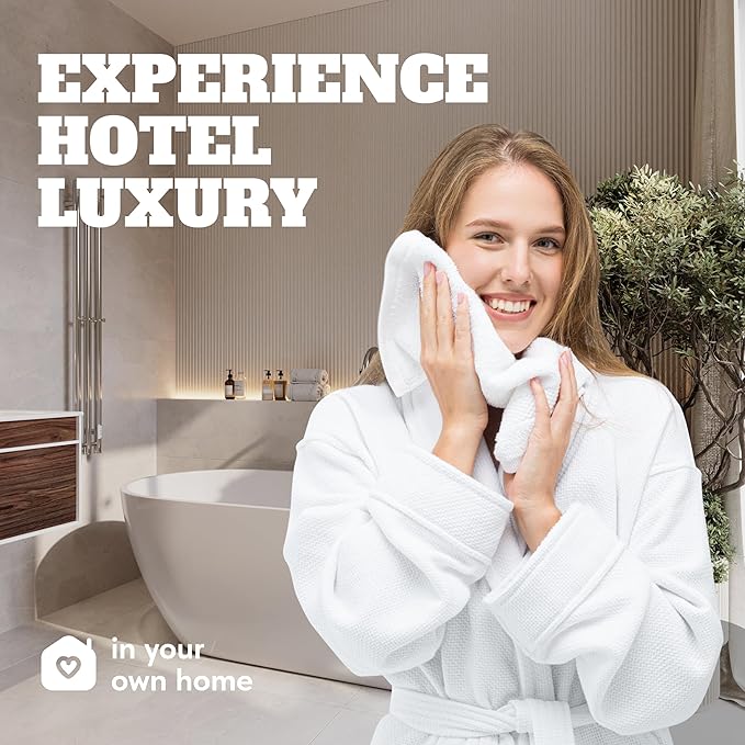 White Classic Wealuxe Cotton Hand Towels - Image 7