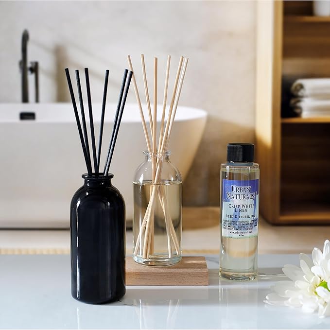 Urban Naturals Crisp White Linen Reed Diffuser Gift Set | - Image 9