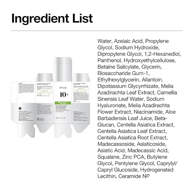 Anua Azelaic Acid 10 Hyaluron Redness Soothing Serum, Facial Serum - Image 10